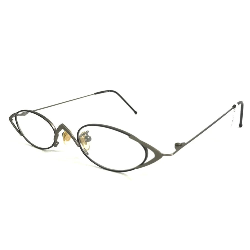 Select Eyeglasses Frames MOD 5111 COL 21 Black Matte Silver Wire Rim 45-22-135